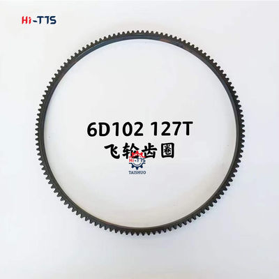 Хорошая цена Excavator PC200-6 PC200-8 6D102 Flywheel Ring Gear 127 Teeth 127T 6732-31-4180 6728-82-8503 Construction онлайн