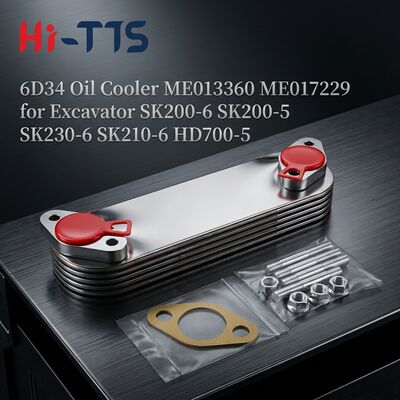5P 6D34 Масляный охладитель ME013360 ME017229 для экскаватора SK200-6 SK200-5 SK230-6 SK210-6 HD700-5