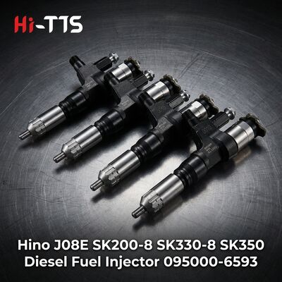 Хорошая цена Инжектор топлива 095000-6593 для экскаватора-крейлера Hino J08E для двигателя SK200-8 SK330-8 SK350 онлайн