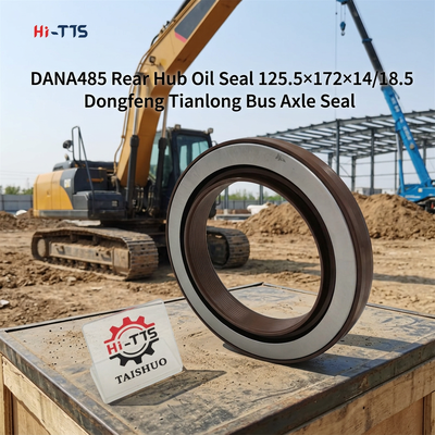 Сальник ступицы заднего моста DANA 485 OE 3104081-ZM01A Размер 125,5×172×14/18,5 для замены сальника заднего моста тяжелых грузовиков Dongfeng Tianlong Tianjin и пассажирских автобусов