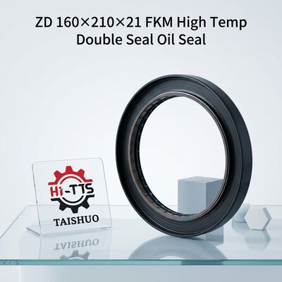 ZD 160×210×21 FKM High Temperature Double Seal Rectangular Combined Skeleton Oil Seal For Heavy Loader Gearbox Wheel Reducer